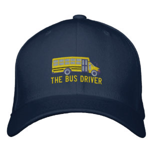 The Bus Driver Custom School Mini Bus Embroidery Embroidered Hat