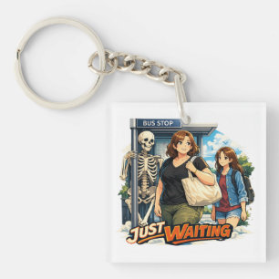 The bus stop keychain
