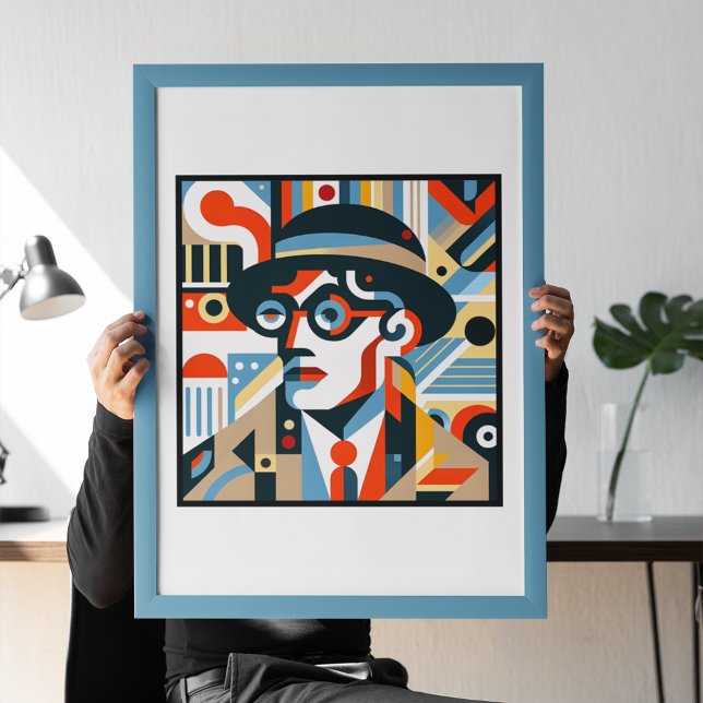 The Businessman: A Bold Cubist Expression Poster (Creator Uploaded)