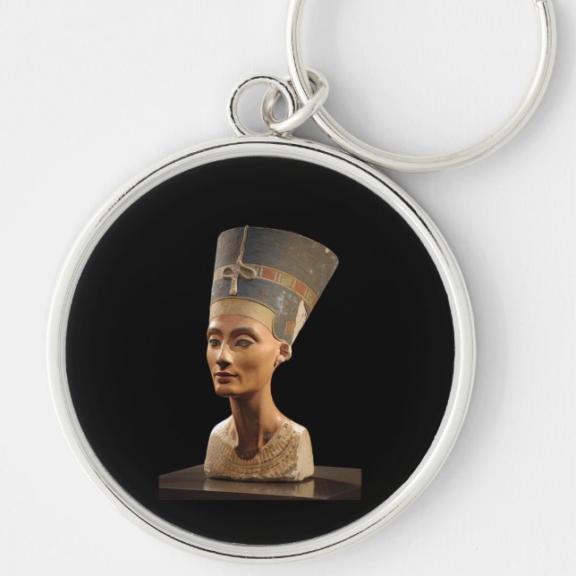 The Bust of Queen Nefertiti Keychain (Front)