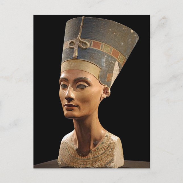 The Bust of Queen Nefertiti Postcard (Front)