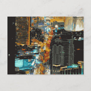 The Bustling Lights of the Las Vegas Strip Postcard