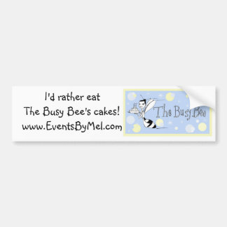 The Busy Bee delicious cakes bumper Sticker