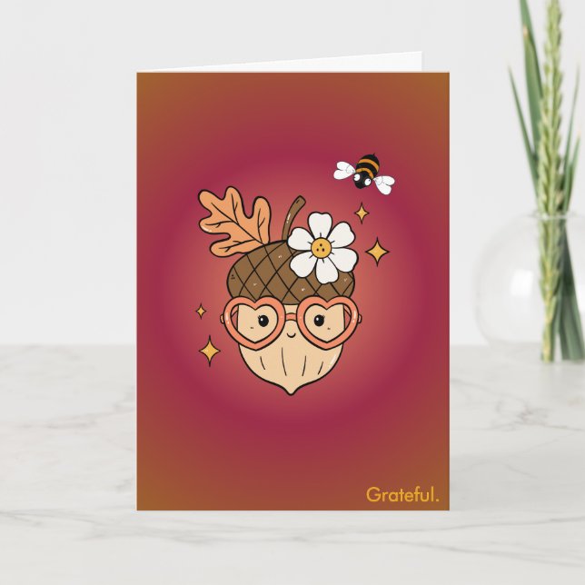 The Busy Busy Bee Collection – Grateful Card (Front)