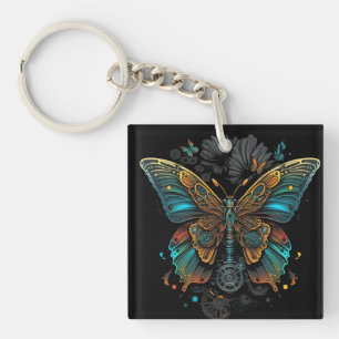 the butterfly design keychain
