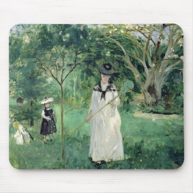 The Butterfly Hunt, 1874 Mouse Pad (Front)