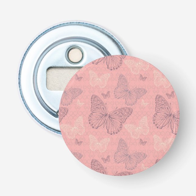 The Butterfly Pink Bottle Opener (Front)