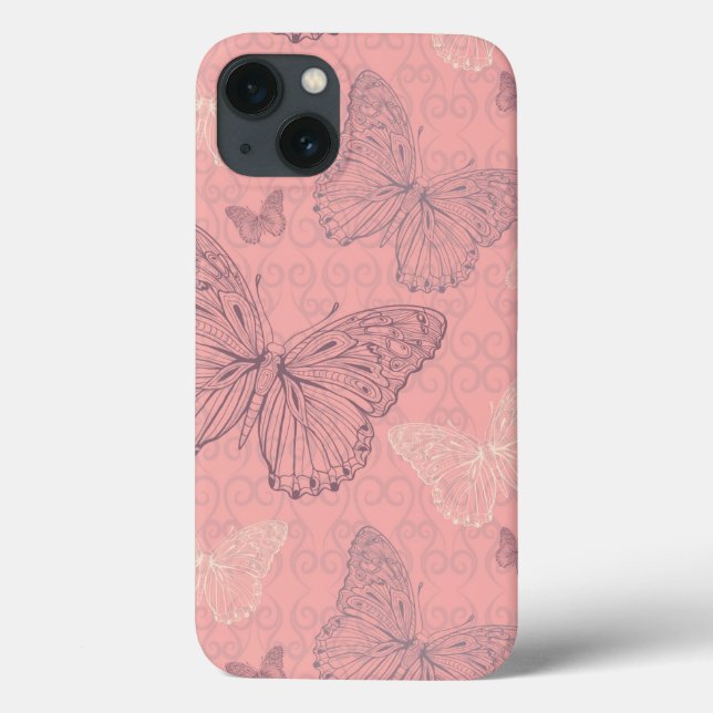 The Butterfly Pink Case-Mate iPhone Case (Back)