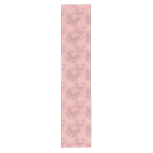 The Butterfly Pink Short Table Runner