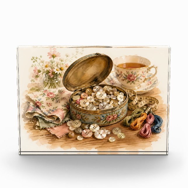 The Button Tin Photo Block (Front)