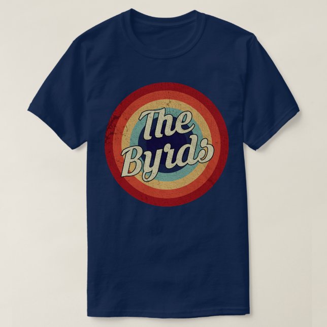 The Byrds Retro Circle Vintage T-Shirt (Design Front)
