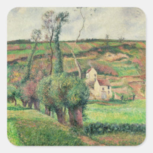 The Cabbage Slopes, Pontoise, 1882 Square Sticker