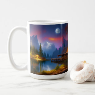 The Cabin in the Cove N the Moon Coffee Mug