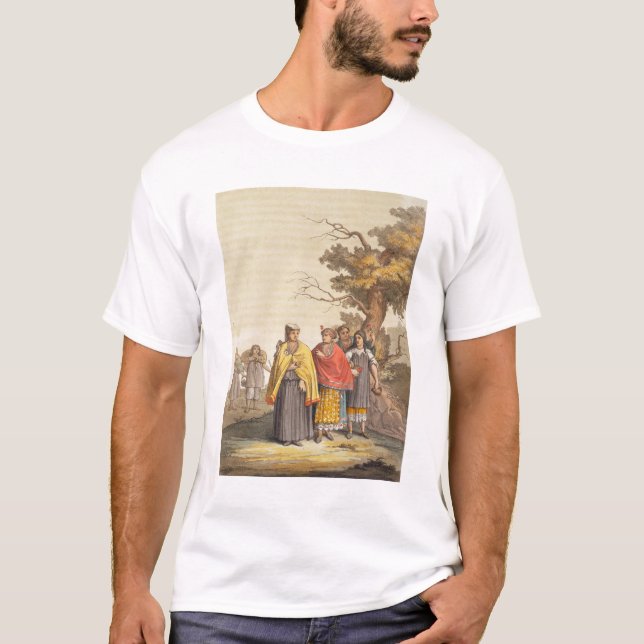 The Caciche Indians in Traditional Costumes, Nova T-Shirt (Front)