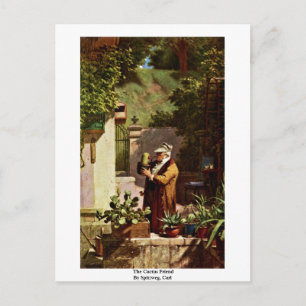 The Cactus Friend By Spitzweg, Carl Postcard