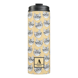 The Cadstudios  Beige Thermal Tumbler