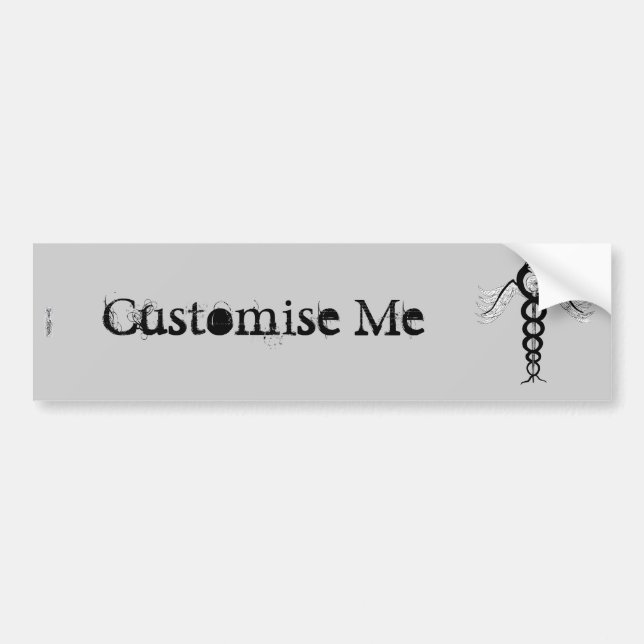 The Caduceus Bumper Sticker (Front)