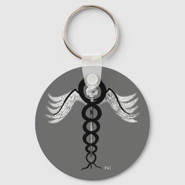 The Caduceus Keychain (Front)