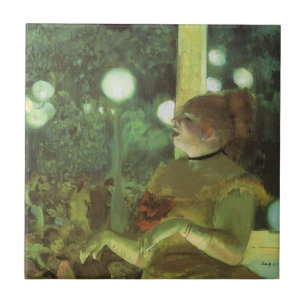 The Cafe Concert by Edgar Degas, Vintage Fine Art Tile