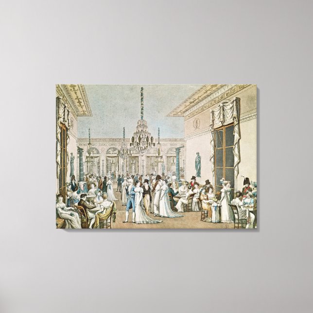 The Cafe Frascati in 1807 Canvas Print (Front)