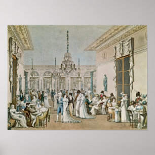 The Cafe Frascati in 1807 Poster