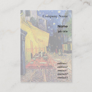 the cafe terrace on the place du forum, Arles Business Card