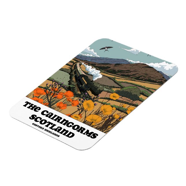 The Cairngorms Scotland  Magnet (Left Side)