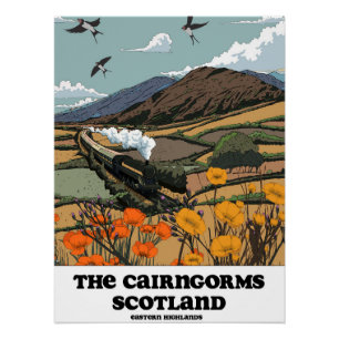 The Cairngorms Scotland Poster