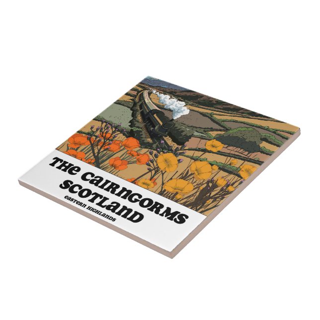 The Cairngorms Scotland  Tile (Side)
