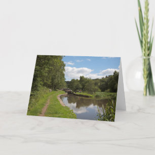 The Caldon Canal Cheddleton Staffordshire Thank You Card