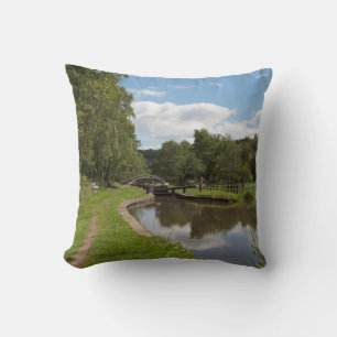 The Caldon Canal Cheddleton  Staffordshire Throw Pillow