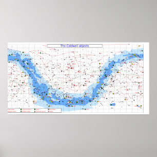 The Caldwell Catalogue Star Chart
