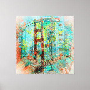 The California Love Bridge of SanFrancisco Canvas Print