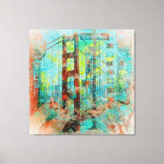 The California Love Bridge of SanFrancisco Canvas Print