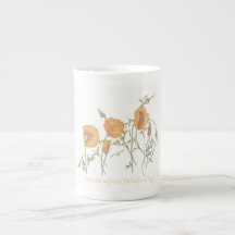'The California Poppy' China Mug