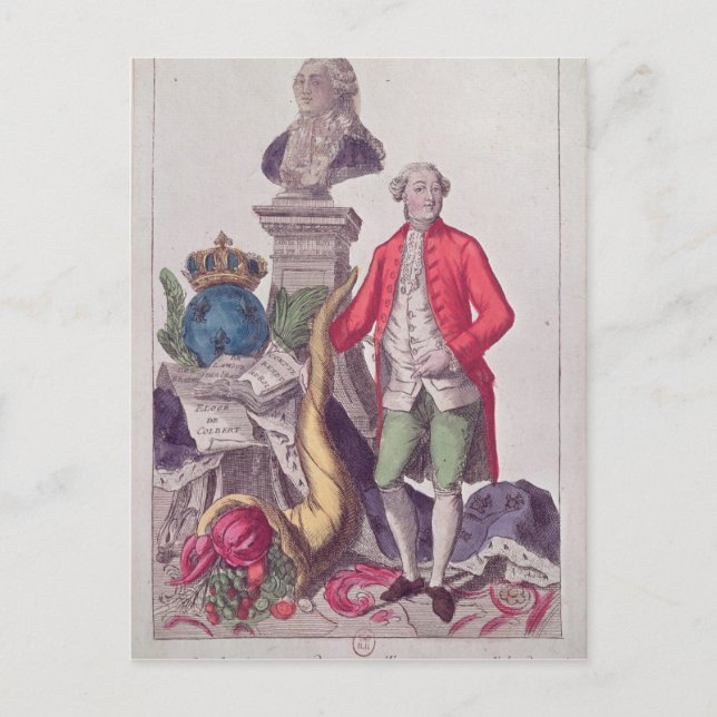 The Call of Jacques Necker  16th July 1789 Postcard (Front)