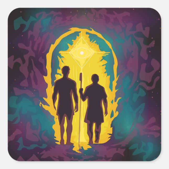 The Call of the Arcane Path Square Sticker (Front)