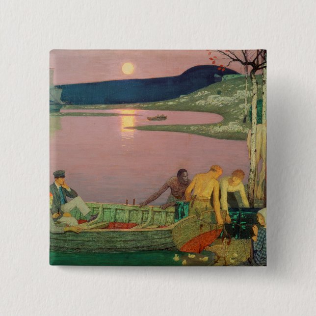 The Call of the Sea, 1925 2 Inch Square Button (Front)