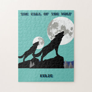 "THE CALL OF THE WOLF" PERSONALIZED JIGSAW PUZZLE