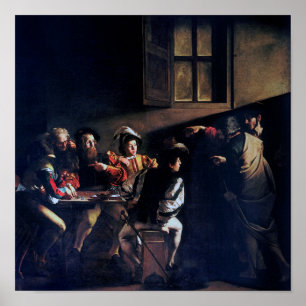 The Calling of Saint Matthew, Caravaggio Poster