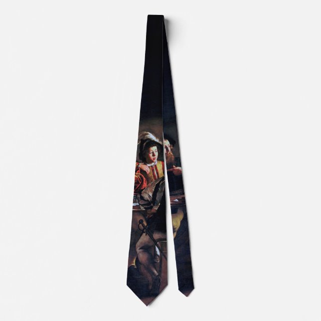 The Calling of Saint Matthew, Caravaggio Tie (Front)