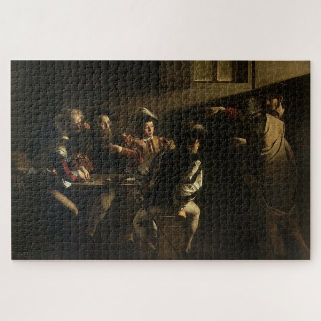 The Calling of Saint Matthew - Caravaggio's Master Jigsaw Puzzle (Horizontal)