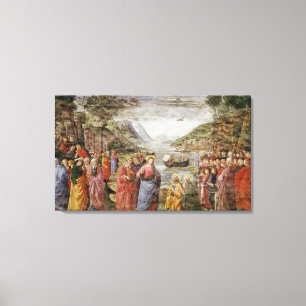 The Calling of SS. Peter and Andrew, 1481 Canvas Print