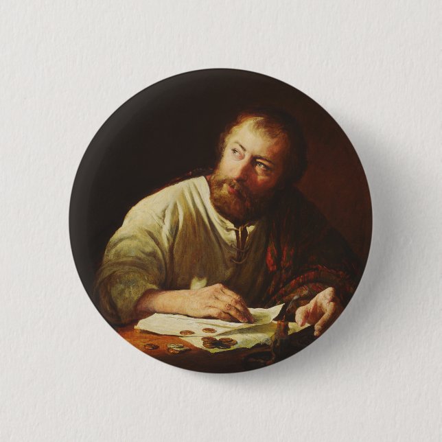 The Calling of the Apostle Matthew 2 Inch Round Button (Front)