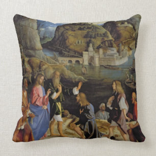 The Calling of the Sons of Zebedee (panel) Throw Pillow