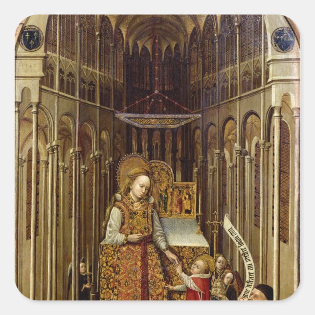 The Calling of the Virgin Square Sticker (Front)