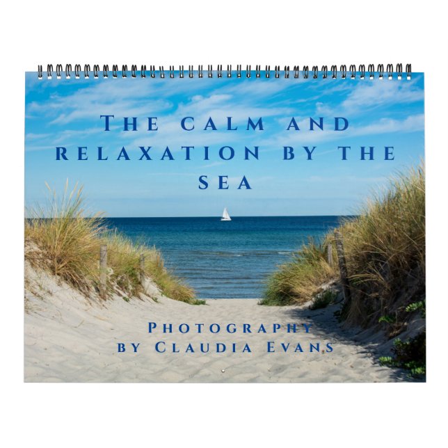 The calm and relaxation by the sea calendar (Cover)