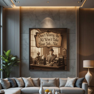 The Calm Before the Digital Storm Canvas Print