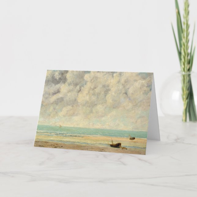 The Calm Sea by Courbet: Blank Card (Front)