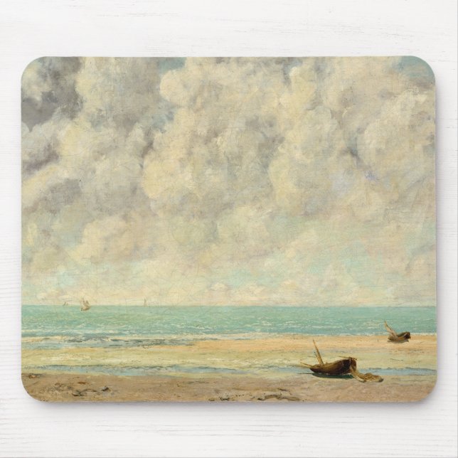 The Calm Sea by Courbet: Mouse Pad (Front)